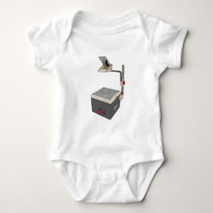 OHP 80s 90s Overhead Projector Baby Bodysuit