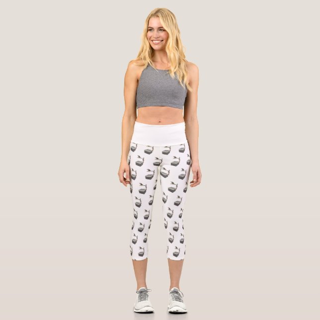 OHP 80s 90s Overhead Projector Capri Leggings (Front)