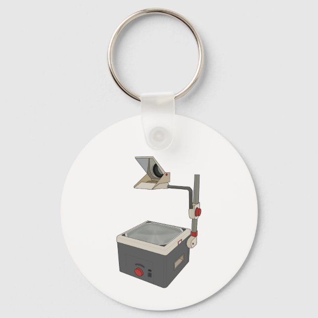 OHP 80s 90s Overhead Projector Key Ring (Front)