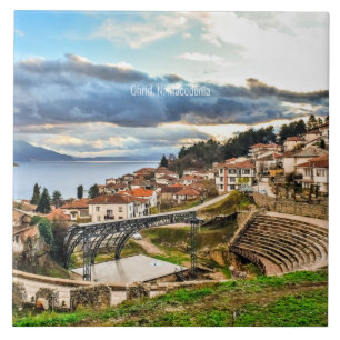 Ohrid, Macedonia panoramic view Ceramic Tile