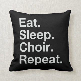 OHSChoir EatSleepChoirRepeat/Tiger Dark Pillow