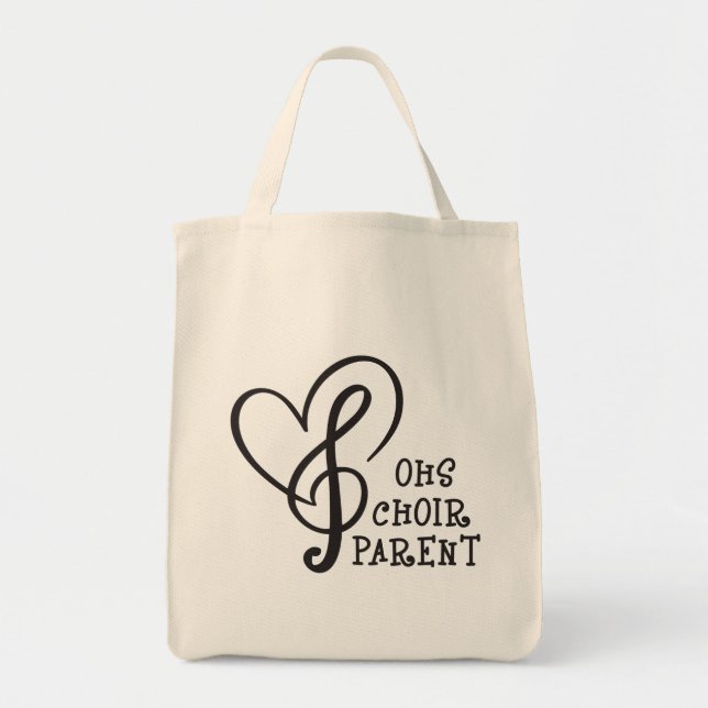 OHSChoir Parent Heart Tote Bag (Front)