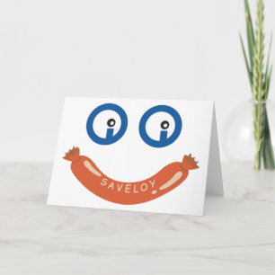 Oi Saveloy 'CUSTOMISABLE' Greeting Card