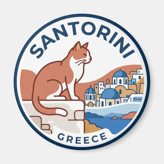 Oia Greece Magnet (Front)