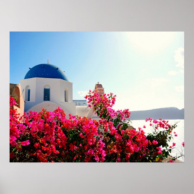 Oia Santorini, Greece Photography  Poster (Front)