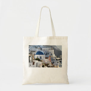 Oia, Santorini Greece, photography, tote