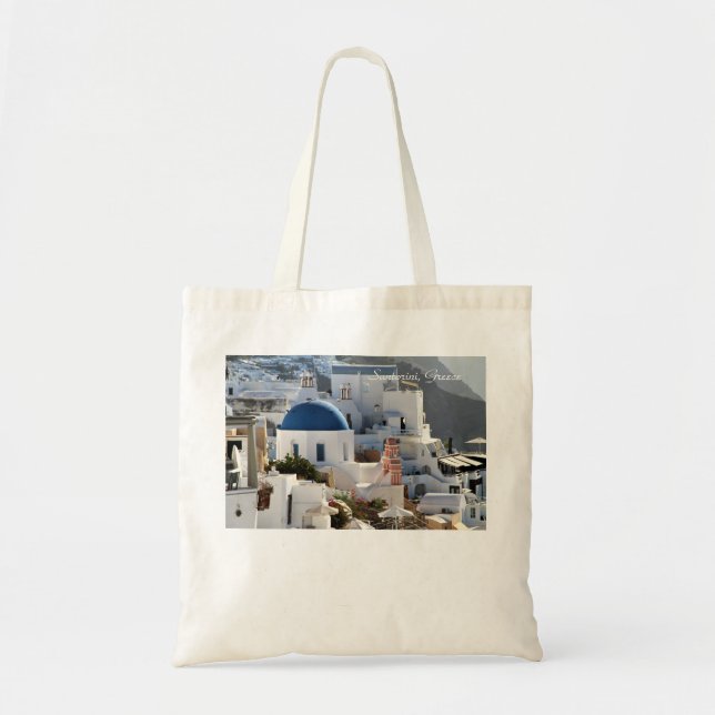 Oia, Santorini Greece, photography, tote (Front)