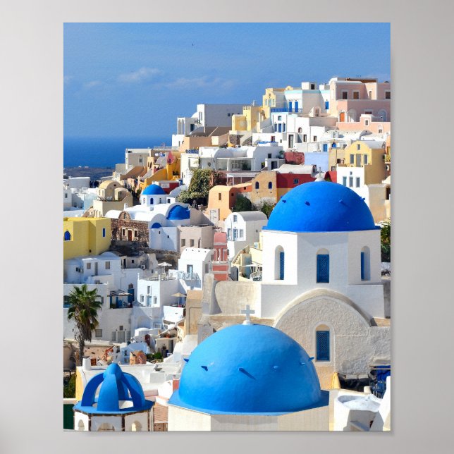 Oia, Santorini - Greek Island Poster (Front)