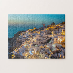 Oia, Santorini In Greece Beautiful Destination Jigsaw Puzzle