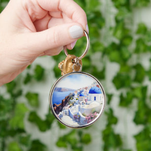 Oia Santorini Key Ring