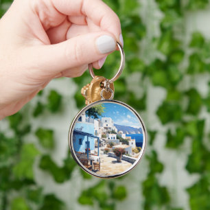 Oia Santorini Key Ring