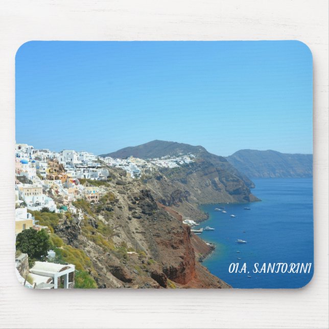 Oia, Santorini landscape Mouse Pad (Front)