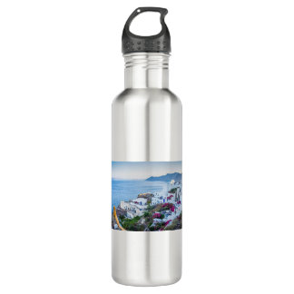 Oia Santorini Village Greece 710 Ml Water Bottle