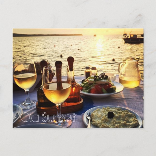 Oia Sunset Postcard (Front)
