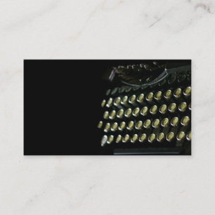 OId typewriter keyboard business card