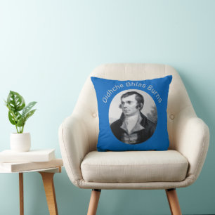 Oidhche Bhlas Burns Gaelic Grey-Colour Cushion