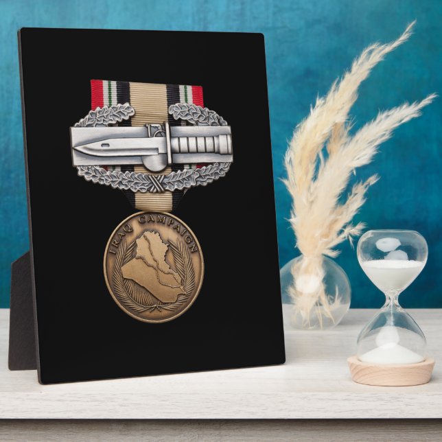 OIF Combat Action Badge Plaque (Side)