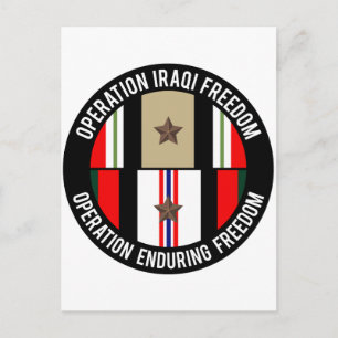 OIF - OEF 1 star Postcard