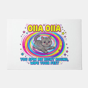 OIIA OIIA Spinning Cat Funny Doormat