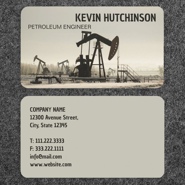 Oil and Gas Business Card (Oil and Gas Business Cards)