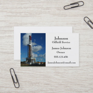 Oil And Gas Industry Business Cards