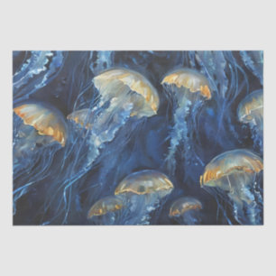 Oil Art Jellyfish Decoupage  Tissue Paper