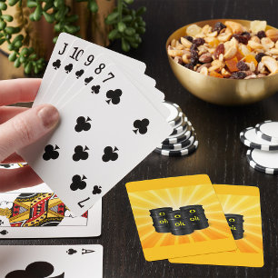 Oil Barrels Playing Cards