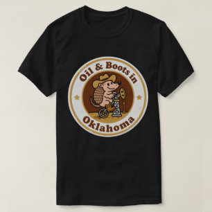 Oil & Boots_ Oklahoma Vintage Artwork T-Shirt