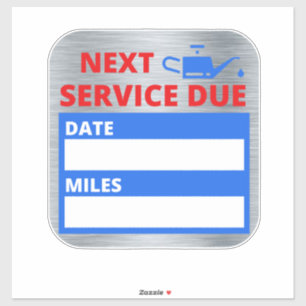 Oil Change,Next Service Due Reminder