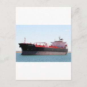 Oil/chemical tanker ship 2 postcard