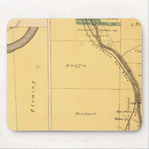 Oil Creek Pennsylvania Atlas Map Mouse Pad