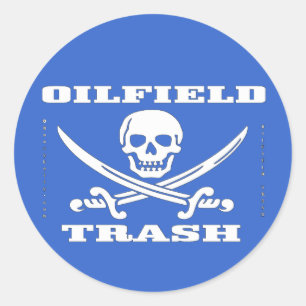 Oil Field Hard Hat Sticker,Oil Field Gift,Oil,Gas Classic Round Sticker