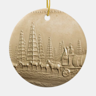 Oil Field  Humble, Texas Ceramic Ornament