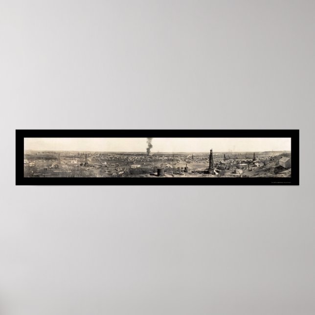 Oil Fields Ranger TX Photo 1919 Poster (Front)