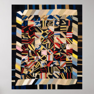 Oil fine geometric poster