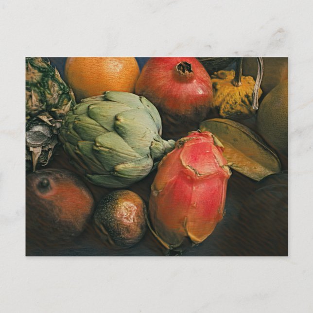 Oil Fruit Painting Postcard (Front)