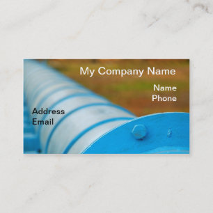 Oil, Gasoline and Heating Oil Pipeline Business Card