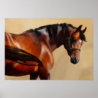 Oil Horse Poster