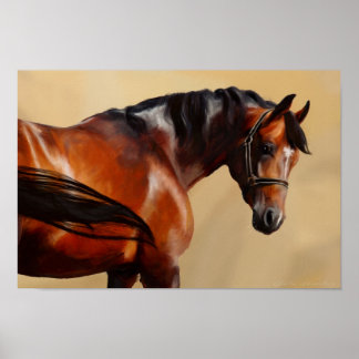 Oil Horse Poster