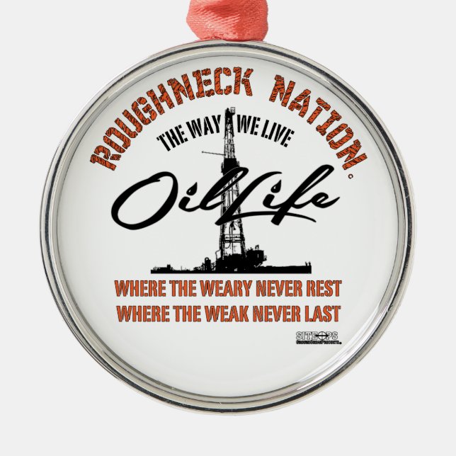 OIL LIFE Original Metal Ornament (Front)