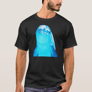 Oil Paint Filter Sea Life Oceans Cute Dolphin T-Shirt