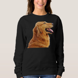Oil Paint Filter Side View Of Dogs Face Dog Portra Sweatshirt