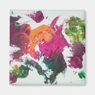 Oil Paint Palette Mulberry Magnet