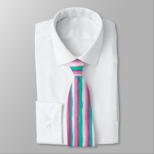 Oil Painted Candy Stripes Tie