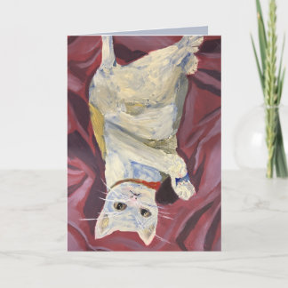 Oil Painted Cat Card