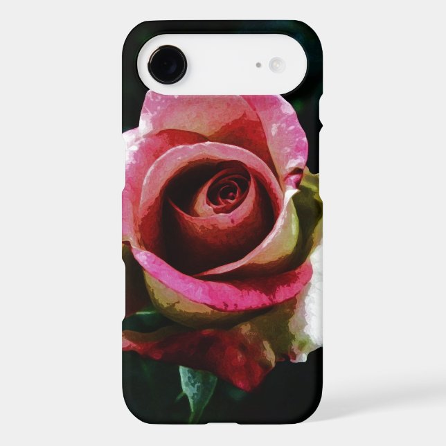 Oil painted red rose Case-Mate iPhone case (Back)