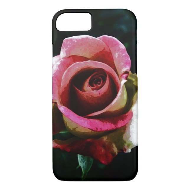 Oil painted red rose Case-Mate iPhone case (Back)