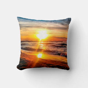 Oil painting. Acrylic artwork. Big size poster. Wa Cushion