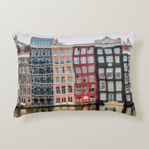 Oil painting. Acrylic artwork. Watercolor drawing. Decorative Cushion