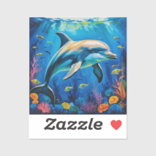 Oil Painting Dolphin